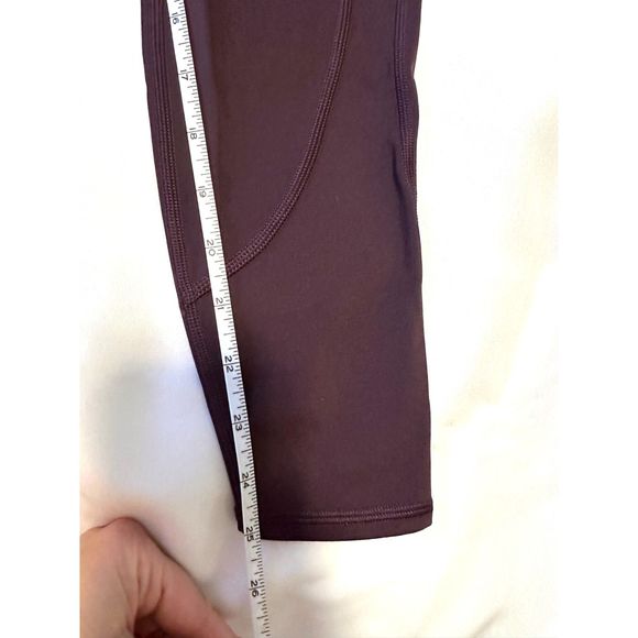 Athleta Women's Rainier Brushed Tights Running Pockets Eggplant Purple XS - Picture 8 of 14